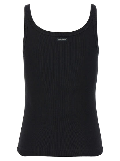 Black Cotton Tank Tops
