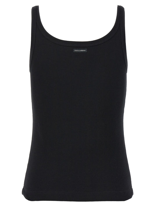 Black Cotton Tank Tops