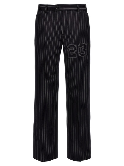 Blue Wool Dress Pants