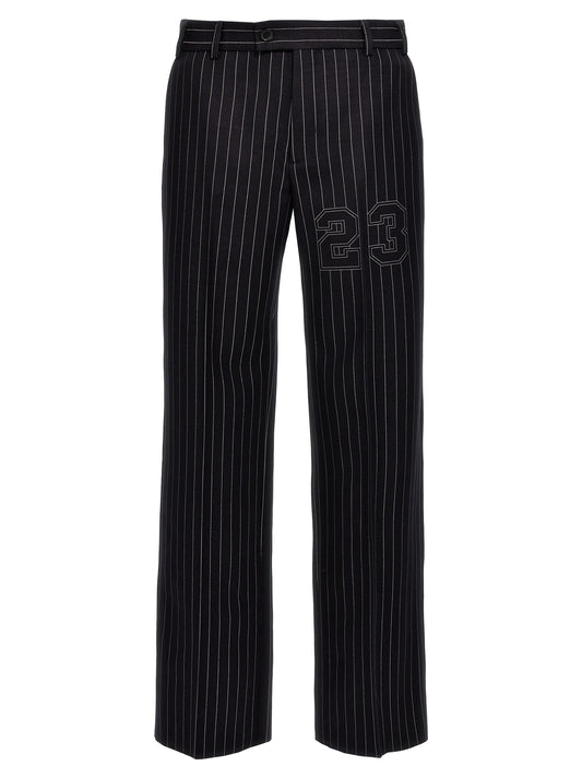 Blue Wool Dress Pants