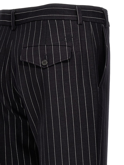 Blue Wool Dress Pants