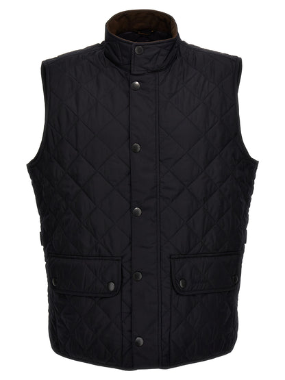 Blue Polyester Sleeveless Jacket