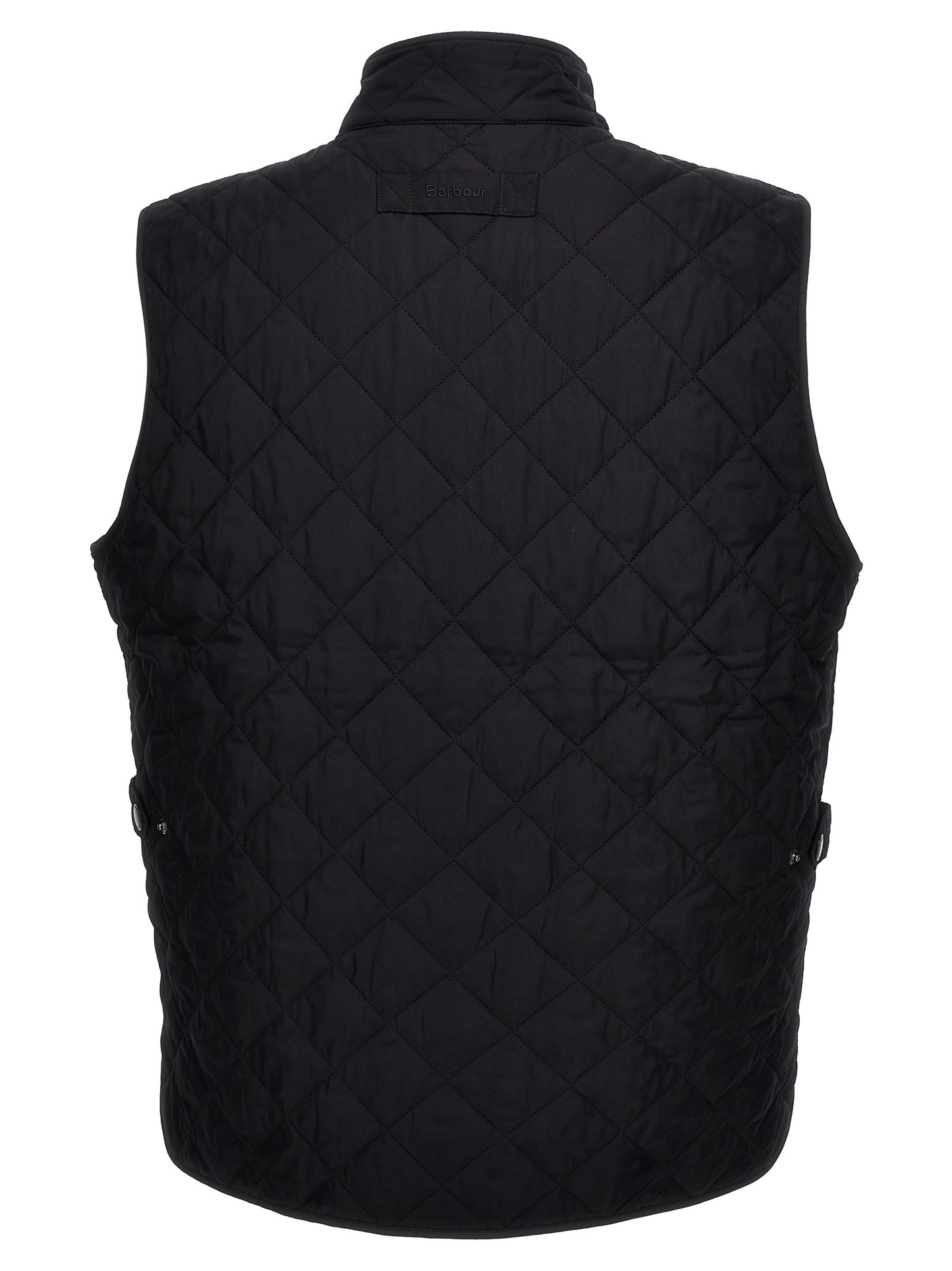 Blue Polyester Sleeveless Jacket