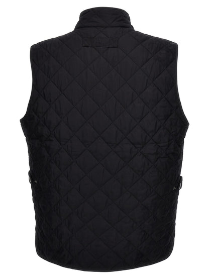 Blue Polyester Sleeveless Jacket