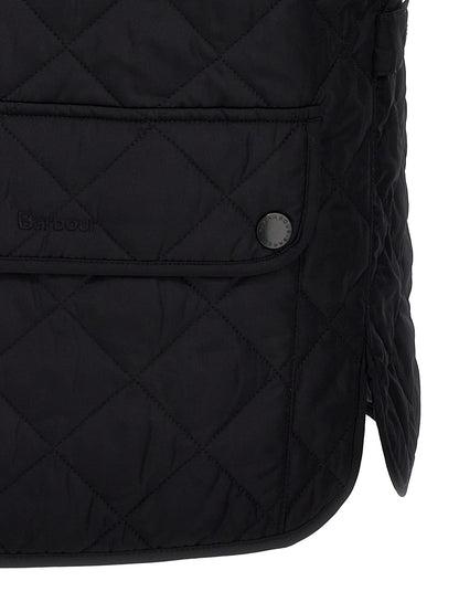Blue Polyester Sleeveless Jacket