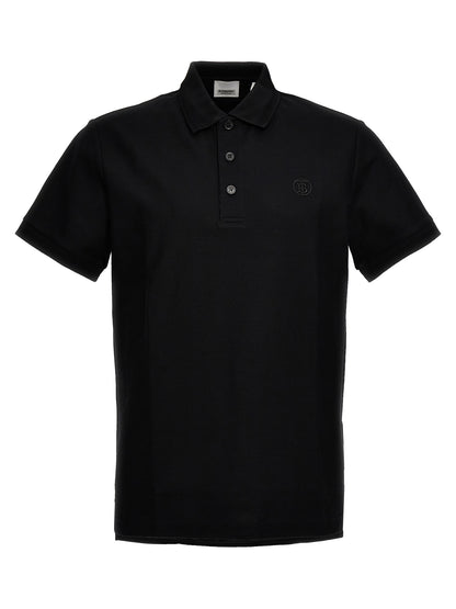 Black Cotton Polo Shirt