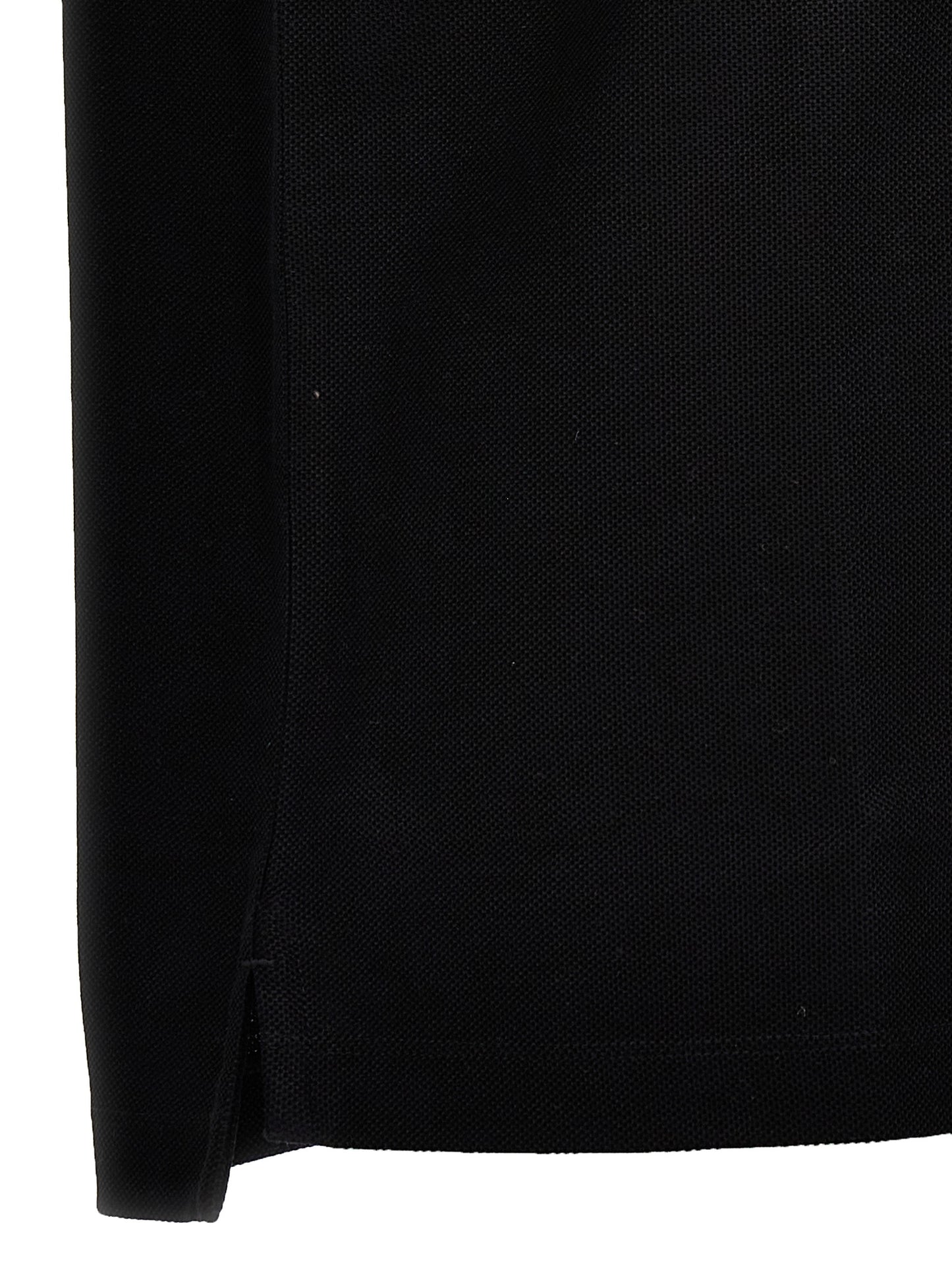 Black Cotton Polo Shirt