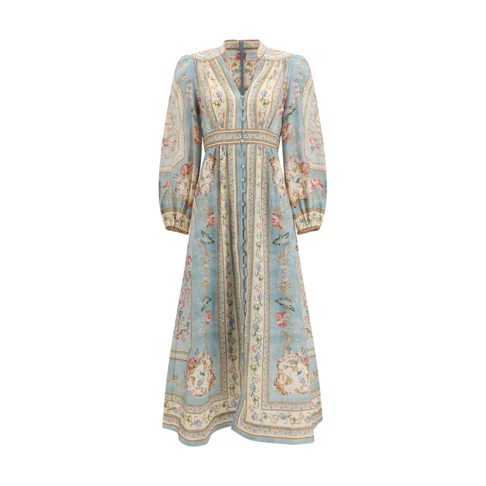 Multicolor Linen Casual Dress