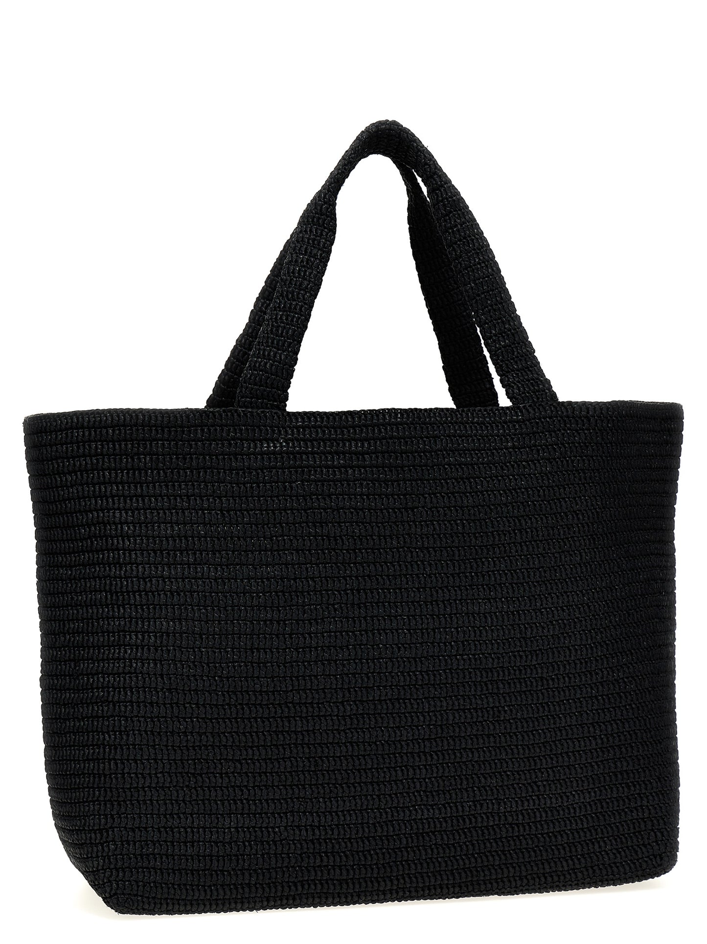 Black Viscose Tote Bag