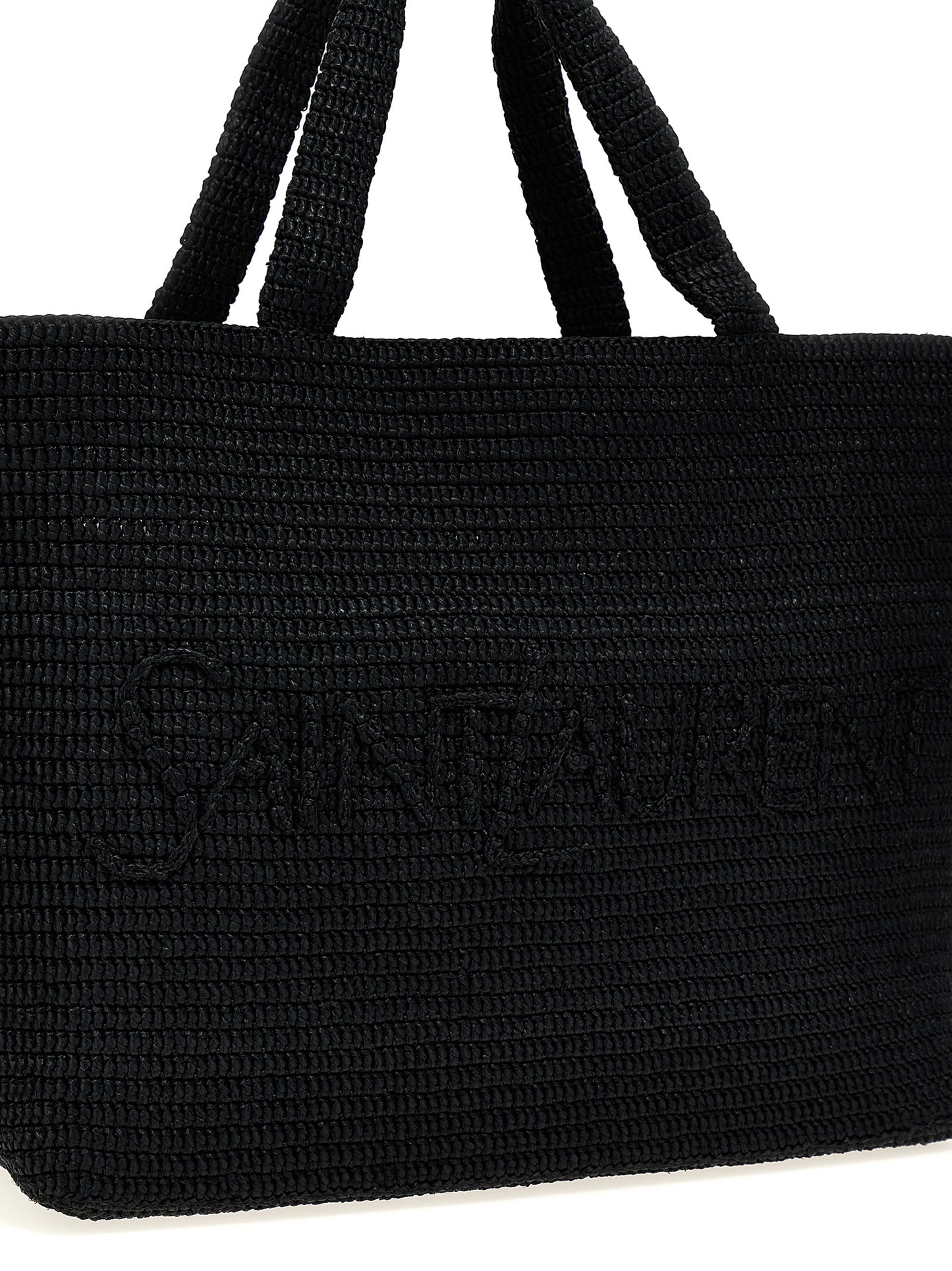 Black Viscose Tote Bag