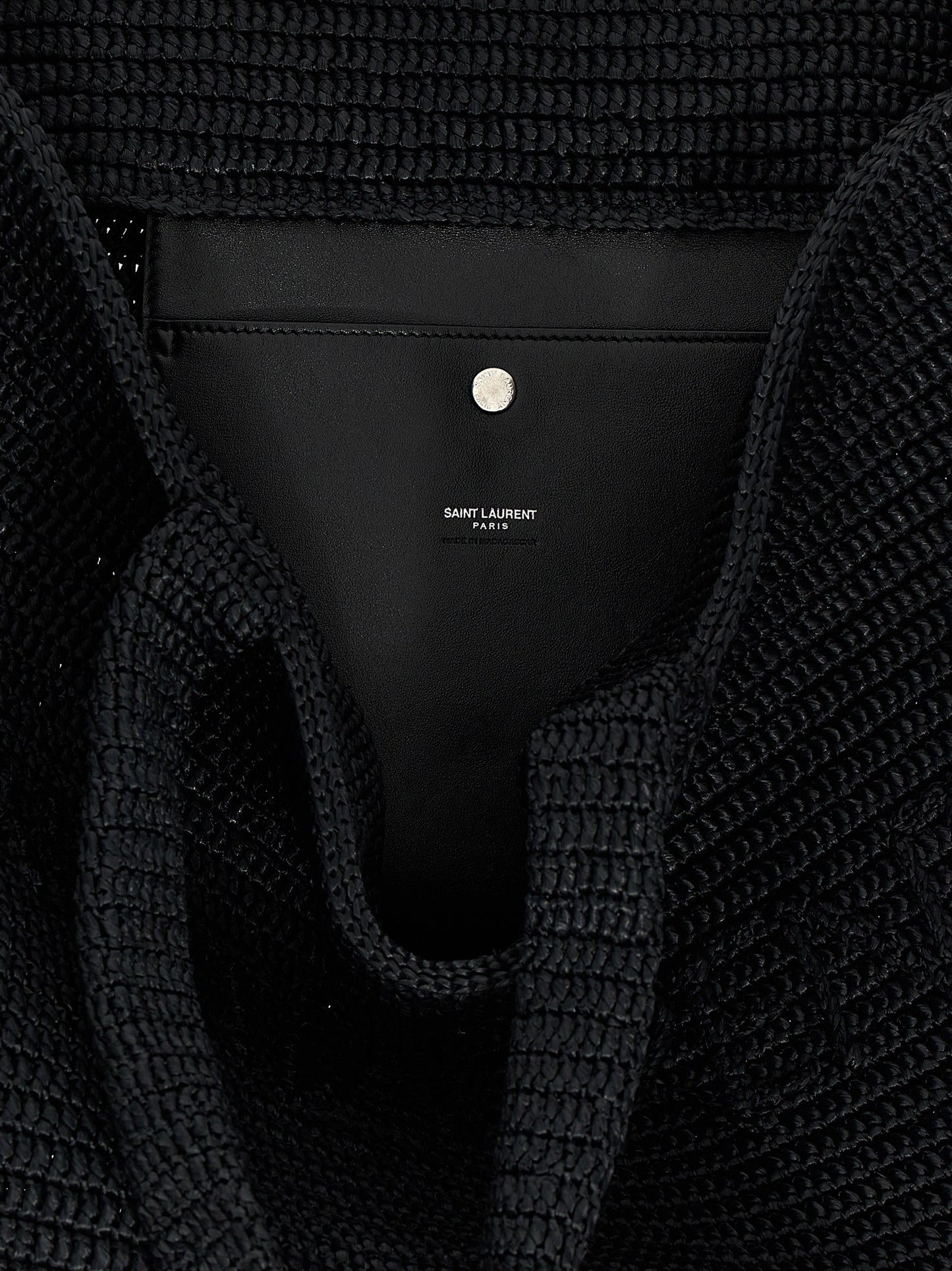 Black Viscose Tote Bag