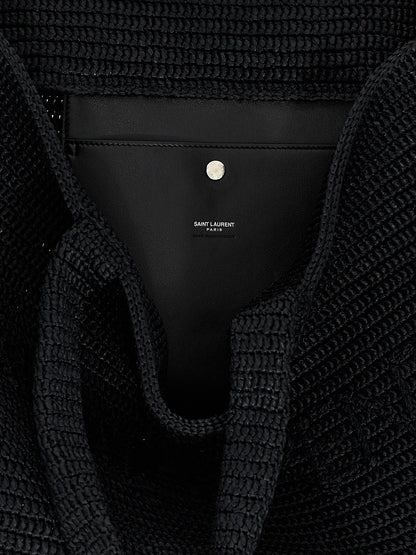 Black Viscose Tote Bag