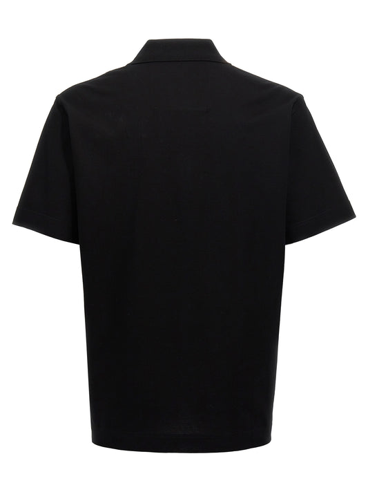 Black Cotton Polo Shirt