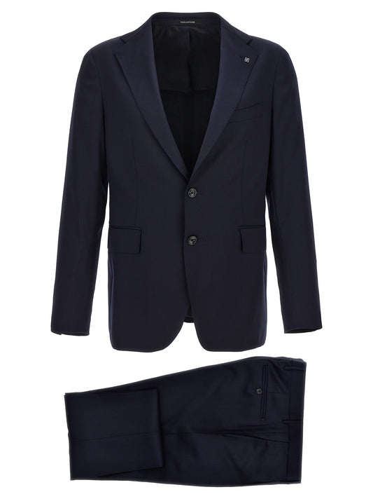 Blue Virgin Wool Two-Piece Suit