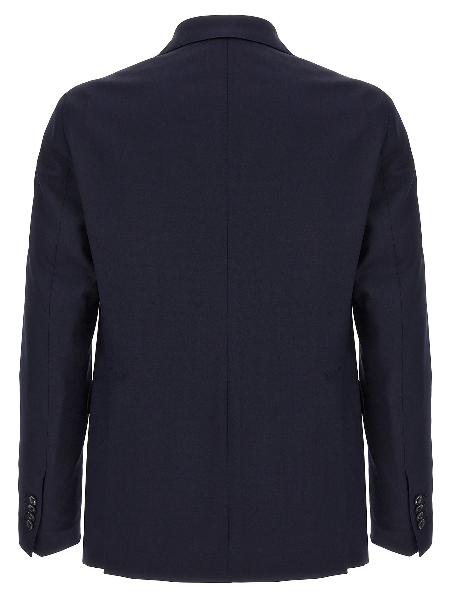 Blue Virgin Wool Two-Piece Suit