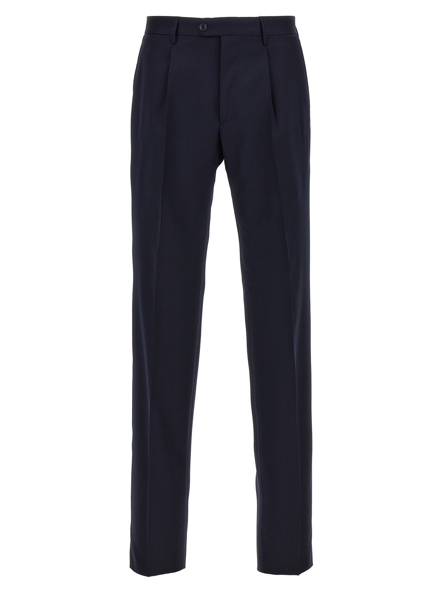 Blue Virgin Wool Two-Piece Suit