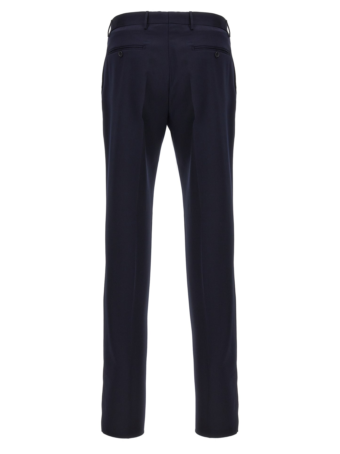 Blue Virgin Wool Two-Piece Suit