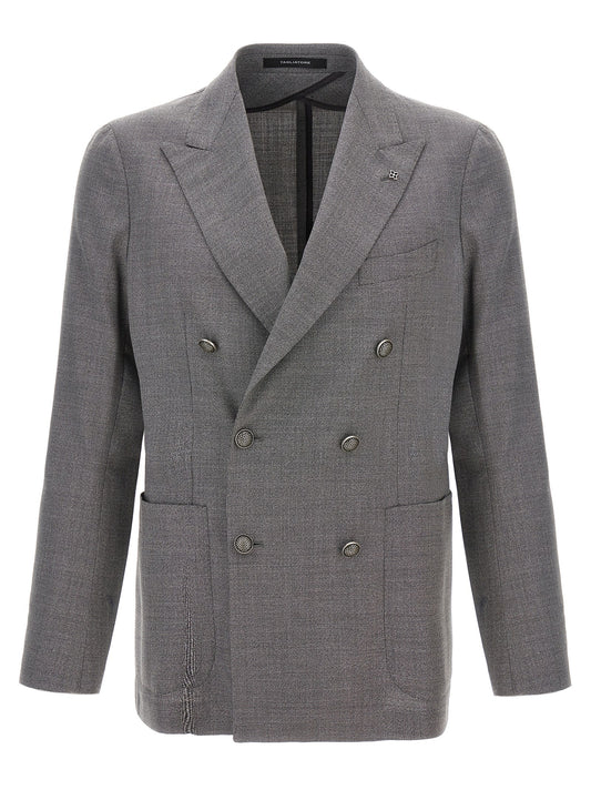 Gray Virgin Wool Blazer