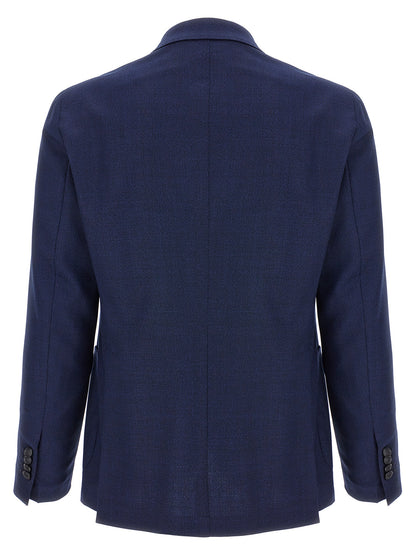 Blue Virgin Wool Blazer
