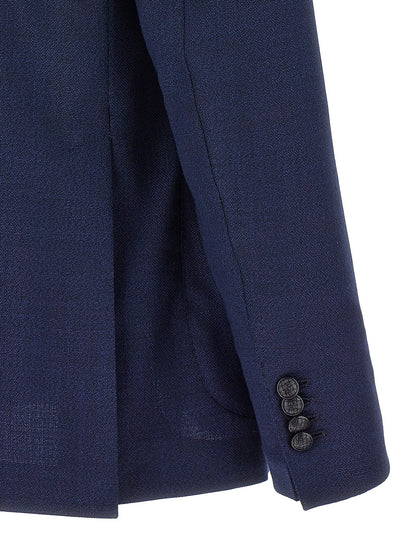 Blue Virgin Wool Blazer