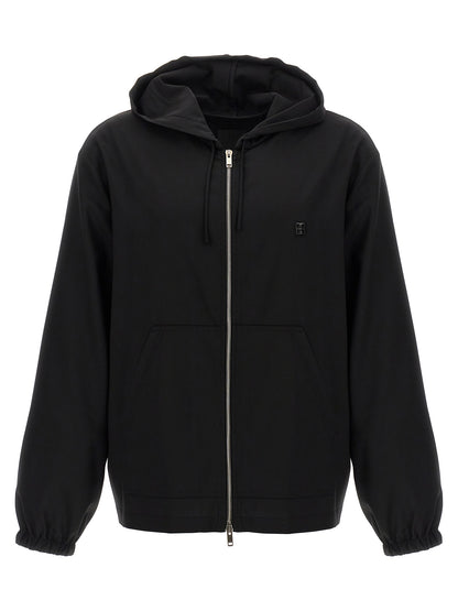 Black Virgin Wool Sweatshirt
