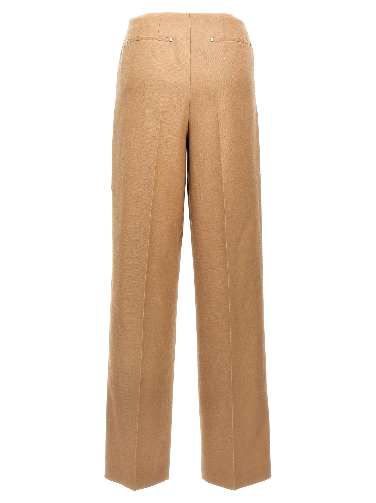 Beige Wool Dress Pants