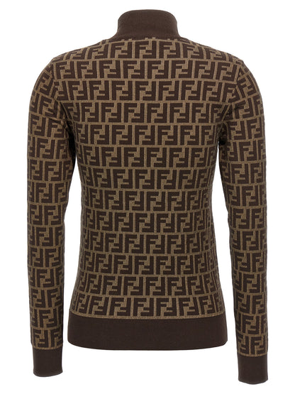 Brown Cotton Cardigan
