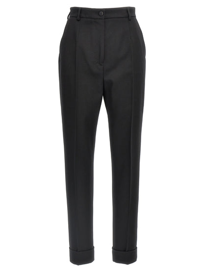 Black Virgin Wool Dress Pants
