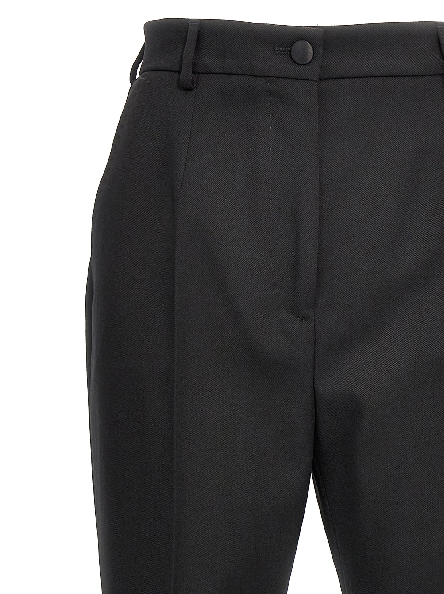 Black Virgin Wool Dress Pants