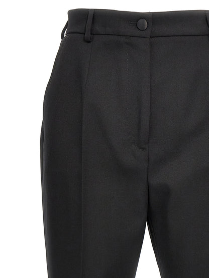 Black Virgin Wool Dress Pants