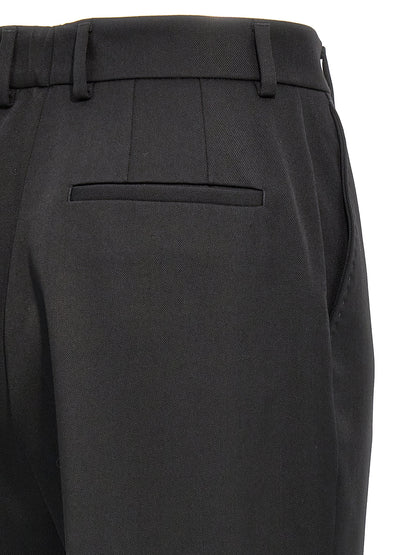 Black Virgin Wool Dress Pants
