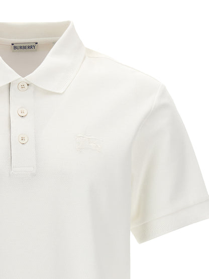 White Cotton Polo Shirt