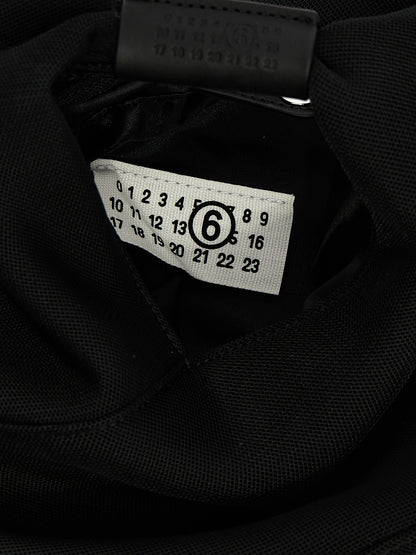 Black Polyester Crossbody Bag