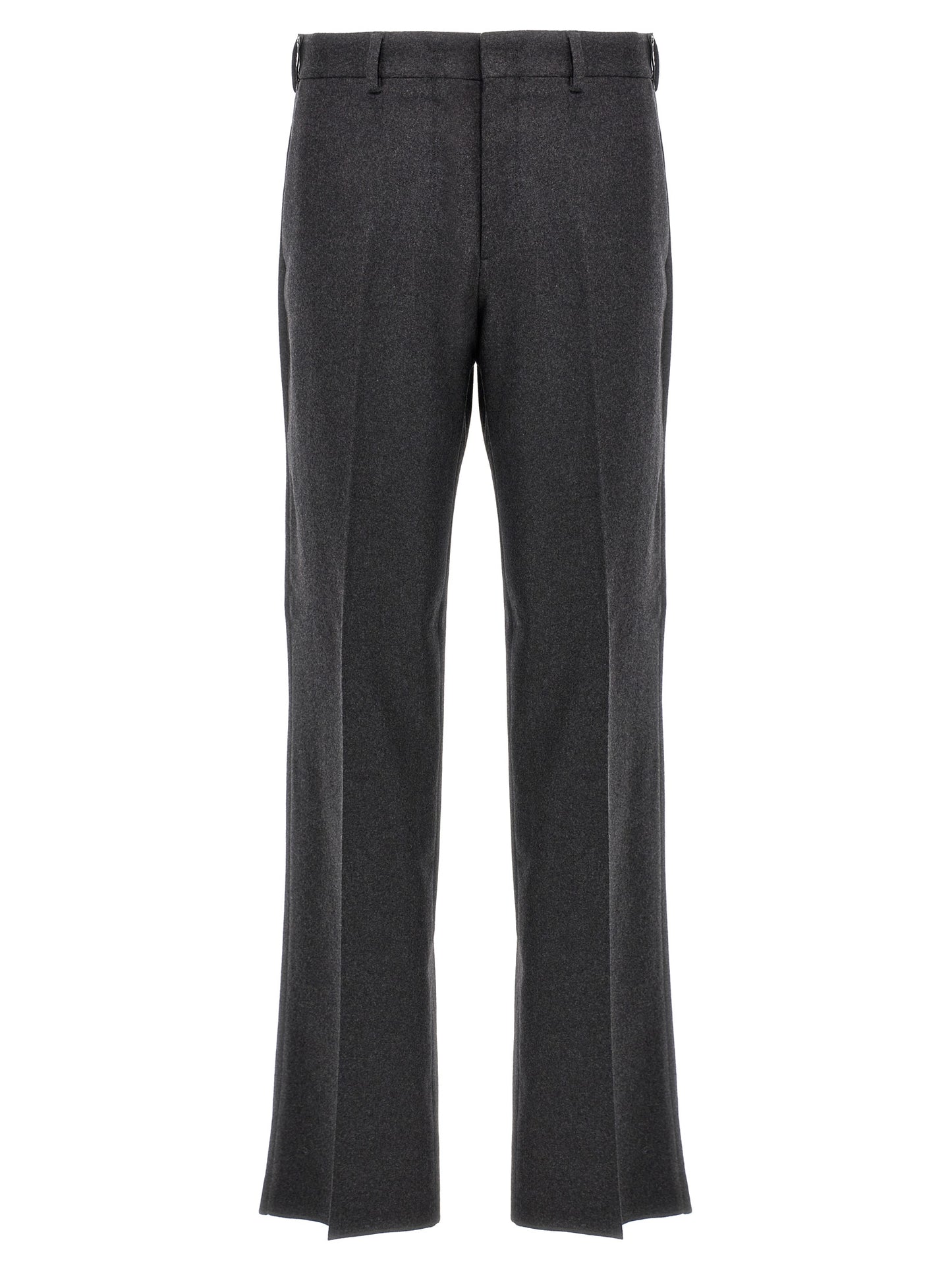 Gray Cashmere Casual Pants