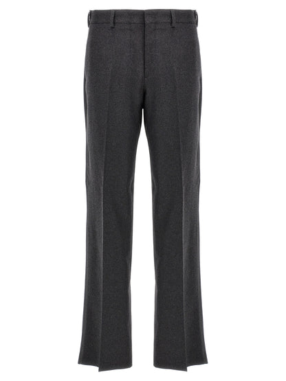 Gray Cashmere Casual Pants