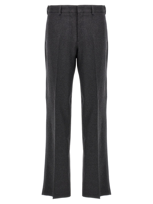 Gray Cashmere Casual Pants