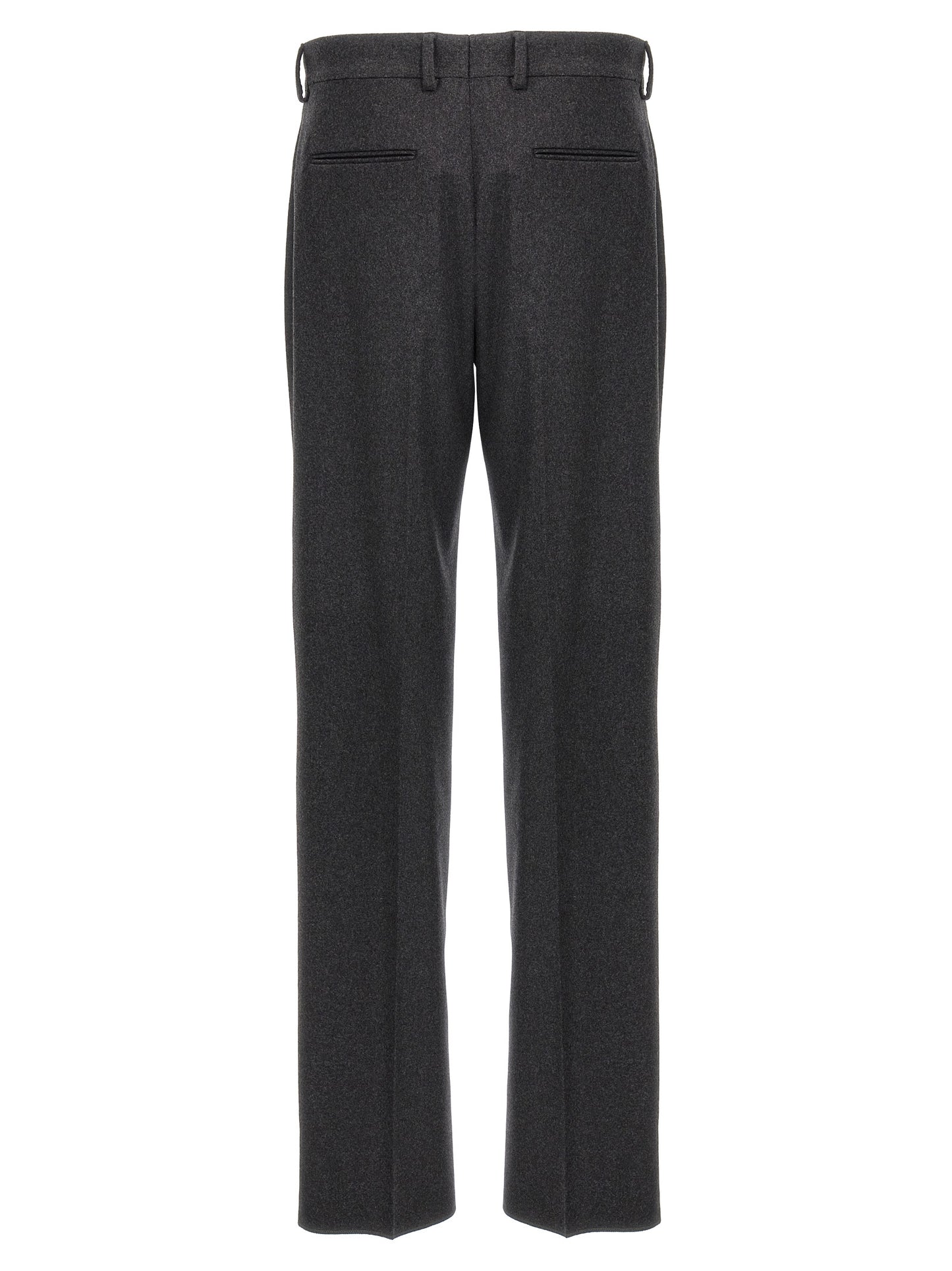 Gray Cashmere Casual Pants