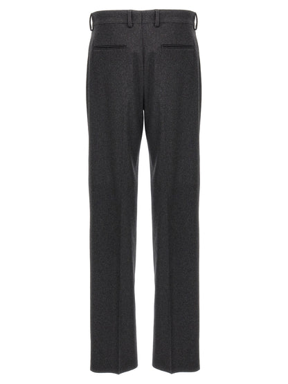 Gray Cashmere Casual Pants