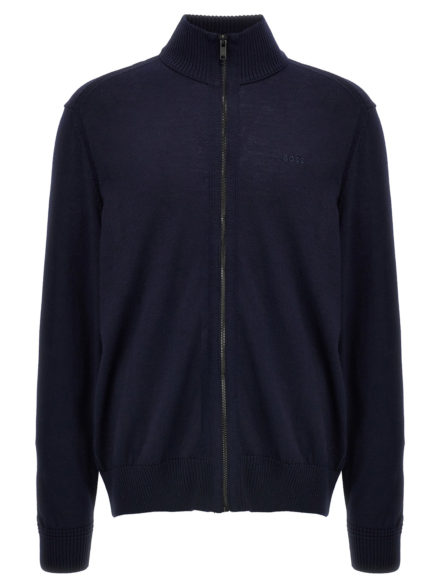 Blue Wool Cardigan