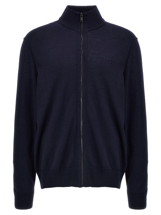 Blue Wool Cardigan