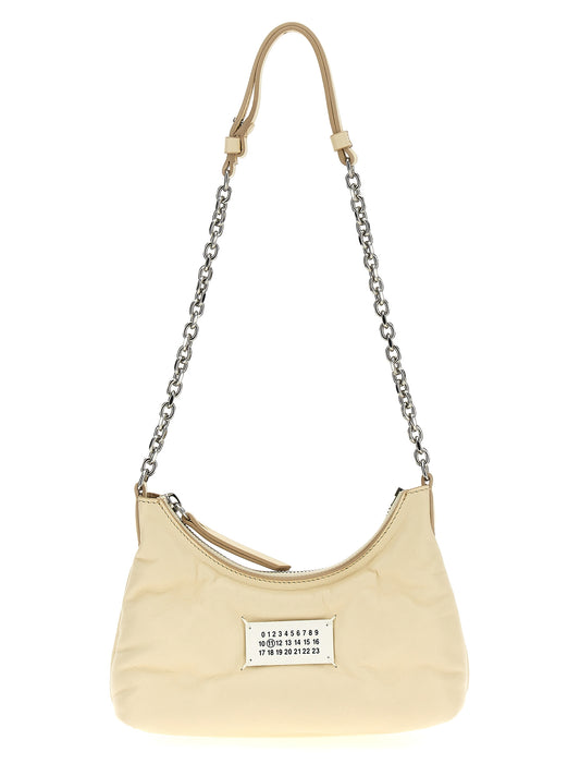 White Lamb Leather Shoulder Bag