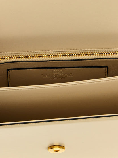 White Calfskin Shoulder Bag