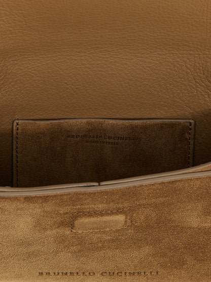 Brown Calfskin Clutch Bag