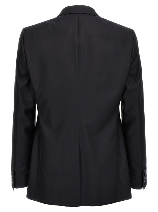 Blue Virgin Wool Two-Piece Suit