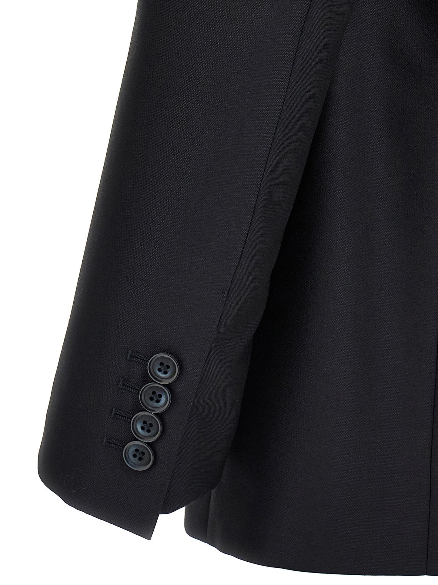 Blue Virgin Wool Two-Piece Suit