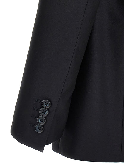 Blue Virgin Wool Two-Piece Suit