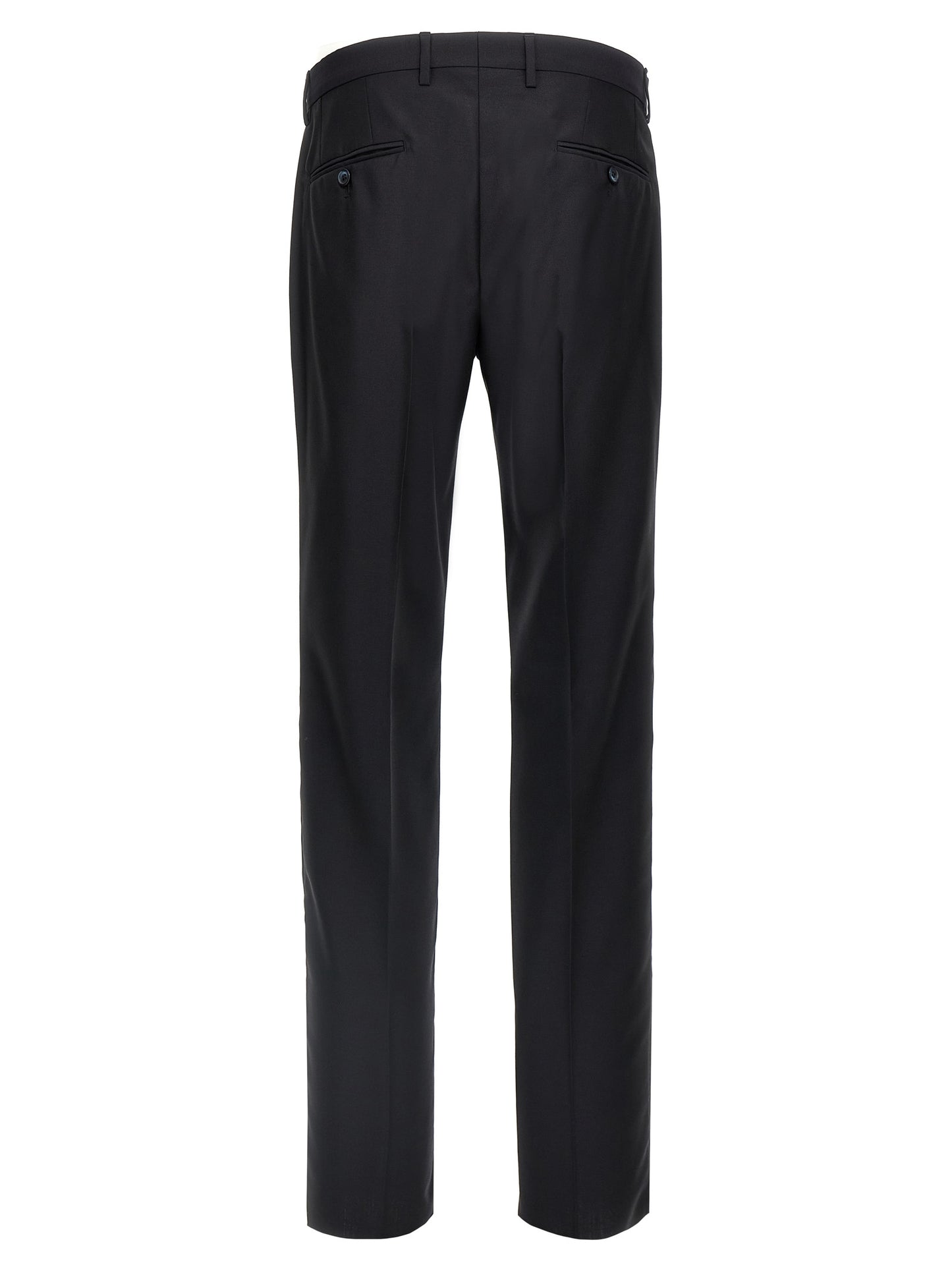Blue Virgin Wool Two-Piece Suit
