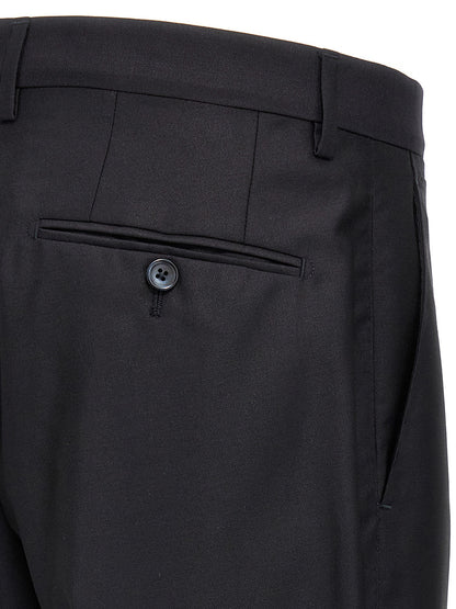 Blue Virgin Wool Two-Piece Suit