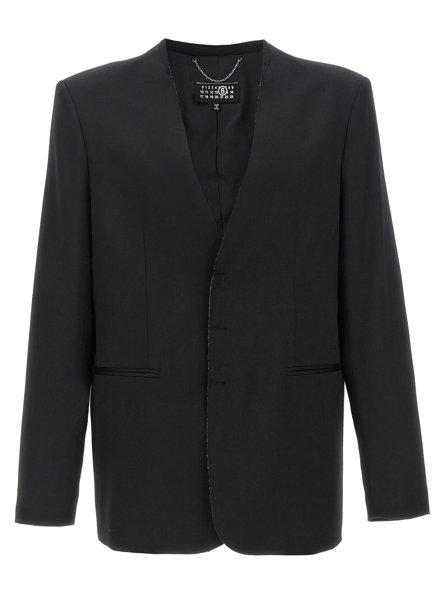 Black Polyester Blazer