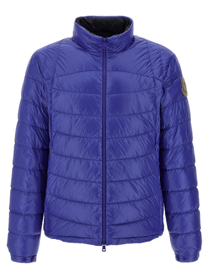 Blue Polyamide Full-Length Jacket